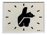 Wall Clock Innovative Nordic Style Cute Cat Pattern Silent Prevents Ticking Living Room Wall Clock V1294-YM0706-3115230057211