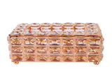 Tissue Dispenser Light Luxury Napkin Storage Box Metal Crystal Glass Tissue Holder for Home V1294-YM0703-3117230011911