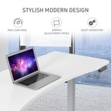 FORTIA Sit To Stand Up Standing Desk, 150x68cm, 72-118cm Electric Height Adjustable, Ergonomically V219-ADKASTFO5WTSA