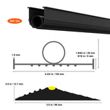 Garage Door Threshold and Bottom Seals Kit, 20 FT U ShapeO Ring Universal Garage Door Bottom Seal V952-MFTMXBT2J20F01O7KV0