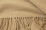 Hampton Throw - Merino Wool Blend - Camel V164-HA10