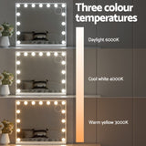 Embellir Makeup Mirror 60x52cm Hollywood Vanity with LED Light Tabletop White MM-E-FRAME-6052LED-WH