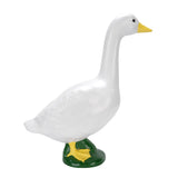 Garden Goose Statue Resin Lifelike Large Size White Goose Sculpture Ornament for Pool Yard Outdoor V1294-YM0901-3111250063511