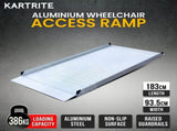 Kartrite 6ft Aluminium Wheelchair Ramp Non Slip Surface 386kg Capacity WCR-01H-6FT-094
