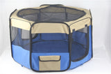 YES4PETS Small Blue Dog Cat Puppy Rabbit Guinea Pig Cage Cat Soft Playpen V278-SP3545_BLUE