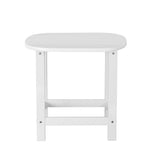 Gardeon Outdoor Coffee Side Table HDPE Desk Patio Furniture Camping Garden White FF-BEACH-DESK-HE-WH