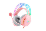 Gaming Headset with Mic Over Ear Headphone Lightweight Headphones with RGB Frame Gaming Headphones V1263-JX-6700-2