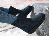 Women's Waterproof Snow Boots, Warm Fleece-Lined Winter Boots with Non-Slip Outdoor Sole for Cold V1189-LC-DG-00246