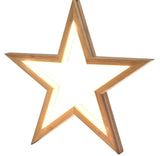 2x Large Bamboo Star LED Hanging Lamp Light Home Decor Lighting - Natural V563-75164_2X