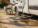 RV Shower Faucet Set with Handheld Showerhead and Hose, 4 Inch Metal Fixture for Camper Trailer, V1189-LC-LY-00125