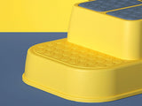 Toilet Step Stool Plastic Non Slip Heavy Duty Rollover Prevention Tool for Baby Children Yellow 2 V1294-YM0716-3116220005714