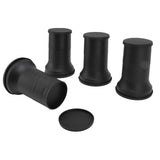 4pcs Round Furniture Lifters with Rubber Non Slip Pads Plastic Bed and Furniture Raisers Set V1294-YM0715-3117220135311