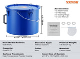 Fryer Grease Bucket, 22.7L Disposal Caddy Carbon Steel Fryer Bucket with Rust-Proof Coating, V952-WHLYZTTG6JLP203XGV0