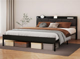 Levede Double Bed Frame Steel Base with Headboard Grey BF1082-D-DG-AU