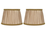 2PCS Fabric Lampshade Simple Lamp Shade for E14 Screw Candlestick Lamp Table Light Chandelier Gold V1294-YM0710-3119210206211