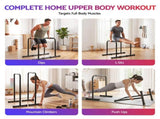 Everfit Dip Station Parallette Bars Home Gym Workout Stand Black PUB-A-SH02-BK