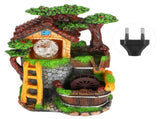 Desktop Fountain Decoration Indoor Simulation Resin Rockery Fake Tree Feng Shui Landscape Table V1294-YM0901-3111200208611