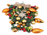 Christmas Wreath Handcrafted Exquisite Reusable Christmas Wreath Pendant Christmas Door Wreath for V1294-YM0512-3115220135211
