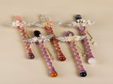 Handmade Crystal Wand, Raw Gemstone Scepter, Natural Magic Wand Rose Quartz V1178-0450-MFBFS