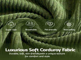 Artiss 300cm Modular Sofa Bed Comfort L-Shaped Sectional Boneless Couch Green SBED-O-CDY-4S-GN-ABC