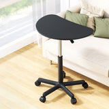 Artiss Laptop Desk Portable Height Adjustable Table Caster Wheels 60CM Black LA-DESK-RD-60-BK