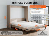 Murphy Bed Kit, Full Size, Vertical Deluxe DIY Wall Bed Mechanical Hardware Kit, Pneumatic Lever V952-MFCZDJGQDGZFJ51X8V0