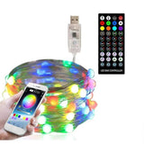 Christmas Tree LED String Lights, 10M Music Sync Bluetooth Remote Control V1263-JX-5090