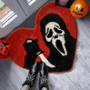 Halloween Faux Cashmere Area Rug - Festive Spooky Decor Floor Mat V1192-GMCS-0827-006