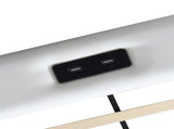 Levede King Bed Frame Leather Headboard RGB 2 Drawers BF1069-K