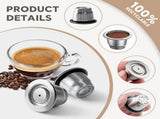 Stainless Steel Refillable Coffee Espresso, Reusable Coffee Pods Compatible with 4Y New V1369-AZ3-W-00951