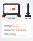 VEVOR 14 ft Inflatable Movie Screen 16:9 600D Movie Projection with Portable Bag V952-XCQSTYPMZJS1HUC89001V3