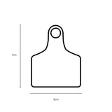 1-100 Cattle Number Ear Tag 6x7cm Set - Medium White Cow Sheep Livestock Label V238-SUPDZ-40208916742224