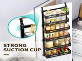 CARLA HOME 6 Tier Over the Door Organizer with Adjustable Metal Pantry Storage Rack and Hanging V178-36247