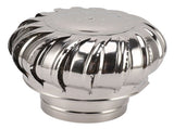 Chimney Rotating Ventilator Cap Stainless Steel Anti Downdraught Chimney Cap with Clamp Thickened V1294-YM0901-3117230206212