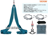 Aerial Silk & Yoga Swing, 8 m Length, Aerial Yoga Hammock Kit with 100gsm Nylon Fabric, Full Rigging V952-DCK822X28MML05J02V0