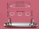 5 pieces D-shaped metal clip ring binder mechanism - set of 2 ring binders for papers, textbook, V1189-WXFBOL-142-1