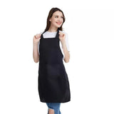 10 Pack Bib Apron - Unisex Black Apron Bulk with 2 Roomy Pockets Machine Washable for Kitchen V1370-AZ4-07824