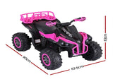 Rigo Kids Ride On Car ATV Quad Motorbike Storage Rack Electric Toys 12V Pink RCAR-MBIKE-ATV-L-PK