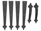 American Style Garage Handle Wrought Iron Garage Door Decoration Garage Door Hardware V1294-YM0523-3114210136311