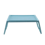 Laptop Bed Tray Table Portable Lightweight Mini Picnic Table for Laptop Working Writing Blue V1294-YM0523-3116220003611