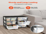 Plastic Storage Drawers, 2 Pack Storage Organizer Drawer, 6 Drawers Closet Organization and Storage V952-CWCT1YKLDD1GCPFV6001V0