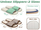 10 Pairs Washable House Slippers for Guests, Disposable Indoor Slipper with Thick Sole, Non Slip V1259-DP01-A-868