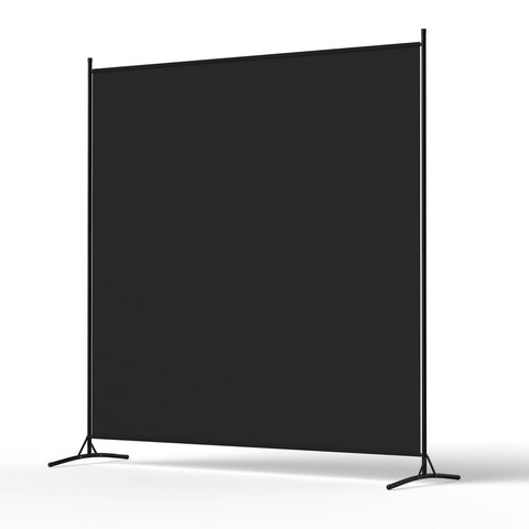 Artiss Room Divider Screen 175x180cm Fabric Black RD-D-PLY-175-BK