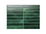 Artiss 3D Peel and Stick Wall Tiles Self Adhesive LinearGrid Backsplash 10 Sheets, Green PST-546-GN