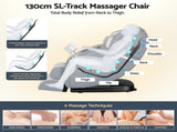 Livemor 4D Massage Chair Recliner - Full Body SL-Track Zero Gravity with AI Body Scan, Deep Tissue MASCHR-4D-1AIR-GRBG
