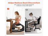 Ergonomic Kneeling Chair, Wooden Posture Knee Chair with Adjustable Thick Foam Cushions & Solid Wood V952-JYKGYHSBDLWKT4TV5001V0