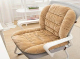 Winter Thick Fleece Seat & Back Cushion Set - 90cm Sofa Office Chair Warmer V1232-BGYD007