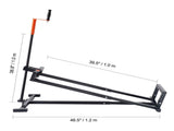 Ride on Lawn Mower Lift Jack, 880 Lbs Weight Capacity, Telescopic Maintenance Jack with Crank Handle V952-GCJSJJSGS880KCFZHV0