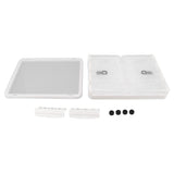 Clear Storage Box Foldable Stackable 3 Sides Opening Transparent Organizer Bin with Wheels for Books V1294-YM0901-3116230012812