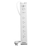 PowerShield PSZ5U2 ZapGuard 5 Way Power Surge Filter Board, 2 x USB Connectors, Wide Spaced Sockets, V1202-V2-UPPS-PSZ5U2